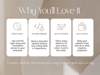 Pink and Gray Wedding Website Canva Template with Built-in RSVP Form