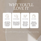 Mauve and Olive Save the Date Wedding Website Template with Built-in Form | Editable Canva Template