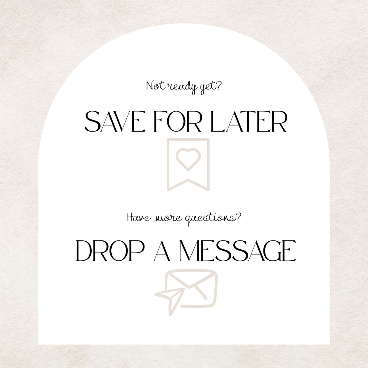 Soft Taupe and Ivory Wedding Save the Date Website Template with Built-in RSVP