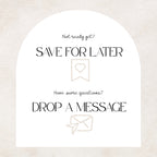 Dusty Rose and Sage Green Save the Date Wedding Website with Built-in RSVP Form