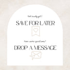 Sage Green and Ivory Wedding Save the Date Website Template with Built-in RSVP Form