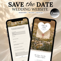 Neutral Save the Date Template with Built in RSVP Form