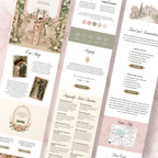 Wedding Website Template, Bridgerton Inspired Invitation, Regency Wedding with RSVP