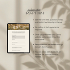 Neutral Save the Date Template with Built in RSVP Form