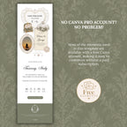 Sage Green and Ivory Wedding Save the Date Website Template with Built-in RSVP Form
