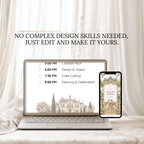 Wedding Website Template, Bridgerton Inspired Invitation, Regency Wedding with RSVP