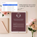 Burgundy and Dusty Blue Save the Date Wedding Website Template with Built-in RSVP
