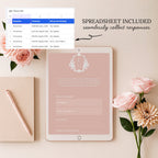 Dusty Rose and Sage Green Save the Date Wedding Website with Built-in RSVP Form
