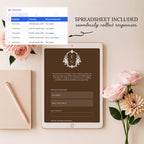Brown Save the Date Wedding Website with Built-in RSVP Form | Editable Canva Template