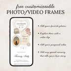 Dusty Rose and Sage Green Save the Date Wedding Website with Built-in RSVP Form