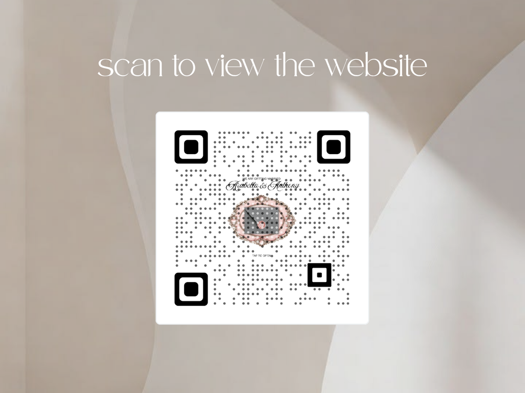Pink and Gray Wedding Website Canva Template with Built-in RSVP Form