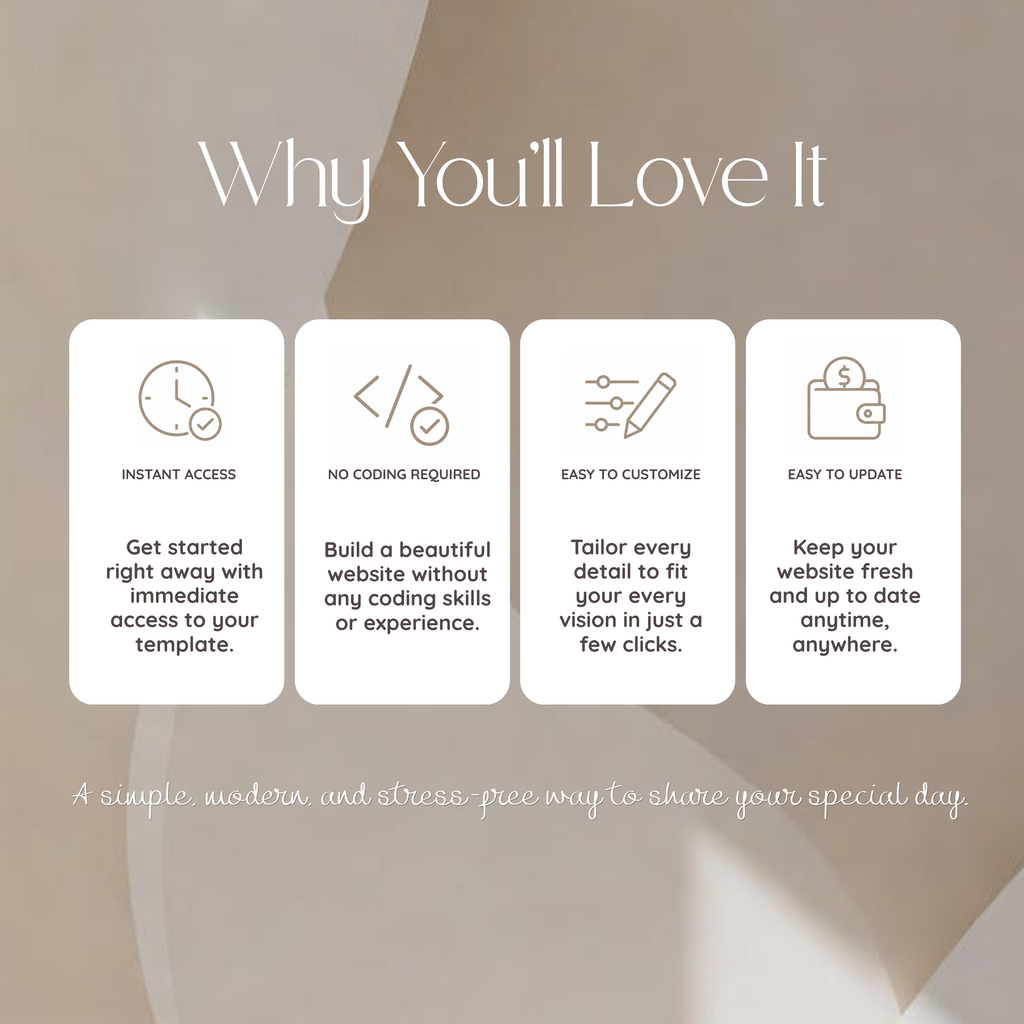 Burgundy Save the Date Wedding Website with Built-in RSVP Form