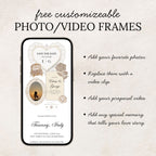 Soft Taupe and Ivory Wedding Save the Date Website Template with Built-in RSVP