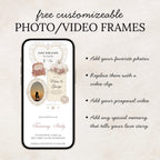 Dusty Rose and Ivory Wedding Save the Date Website Template with Built-in RSVP