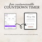 Dusty Rose and Sage Green Save the Date Wedding Website with Built-in RSVP Form